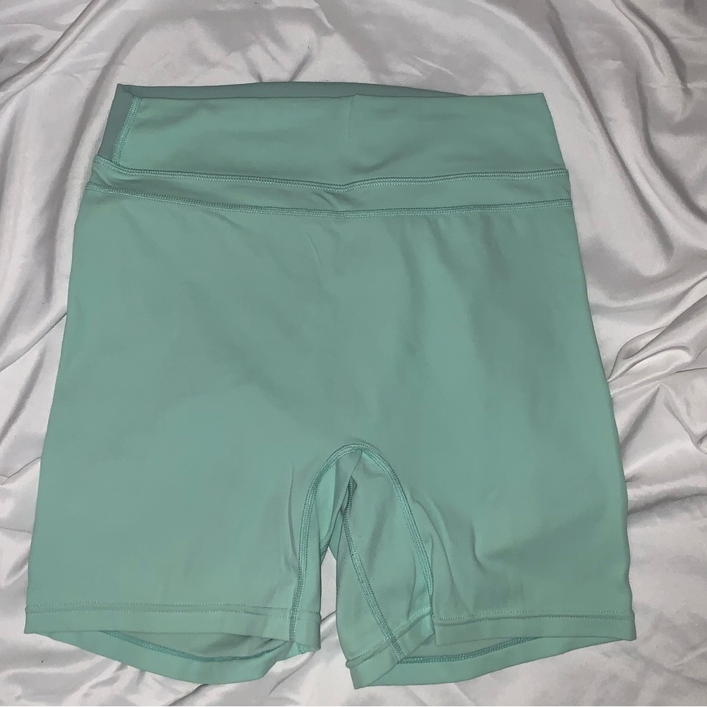Workout Teal Seamless Shorts